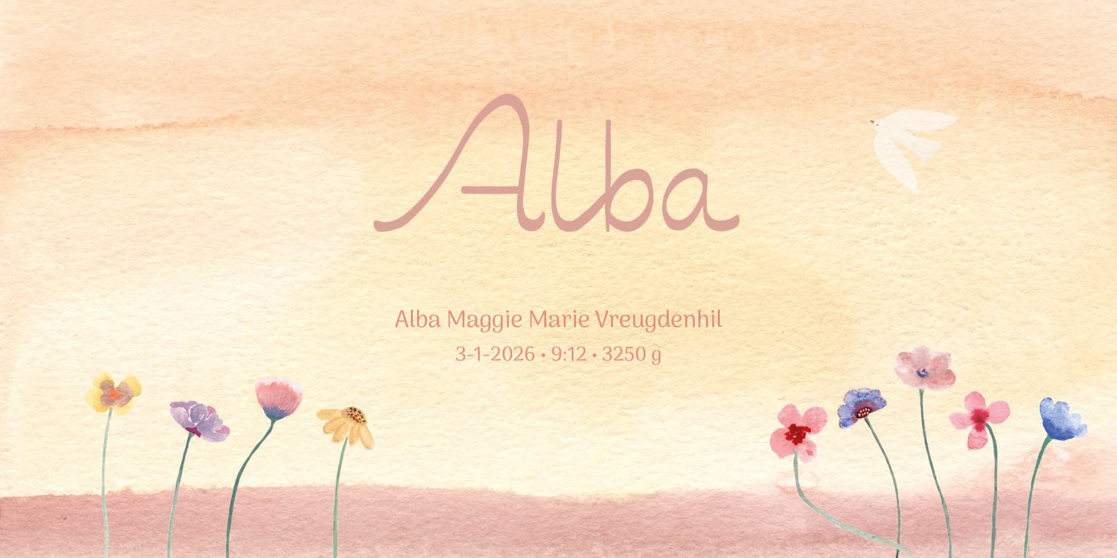 geboortekaartje ontwerp