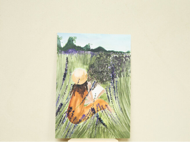 lavender fields illustratie lieuwkje