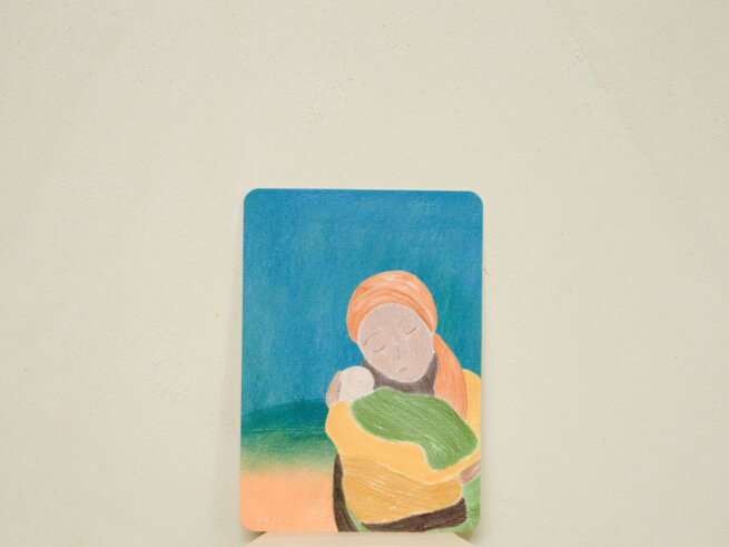 illustration mother and child